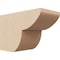 Ekena Millwork 6in. W x 8in. H x 12in. L Crestline Woodgrain TimberThane Rafter Tail, Primed Tan RFTUR06X08X12CRERCPR - alternate 1